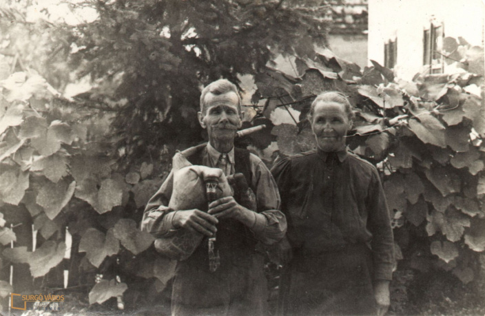 Jankovics Imre népművész, dudás és felesége